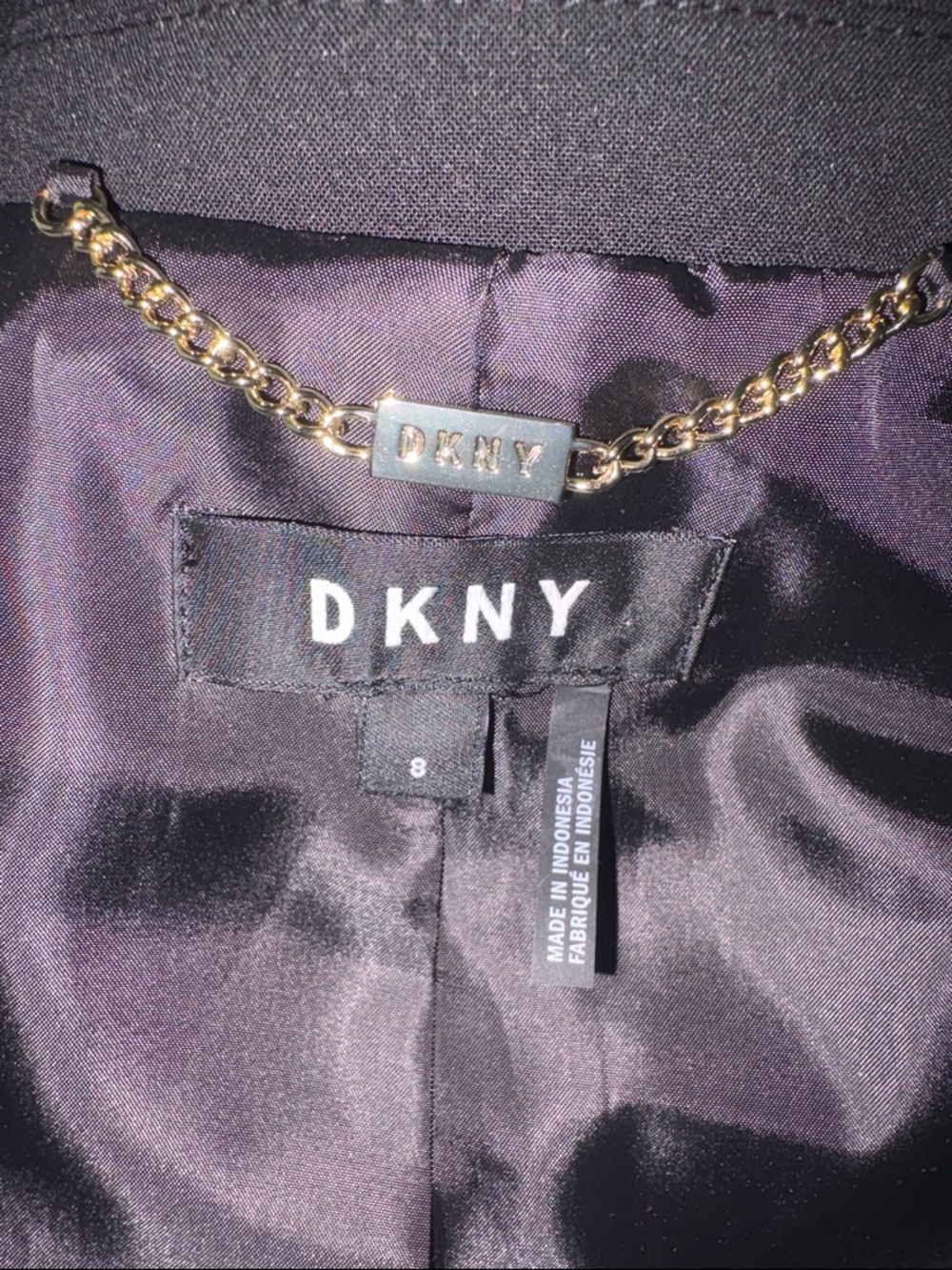 DKNY Essentials Women's One-Button Blazer - Picture 6 of 10